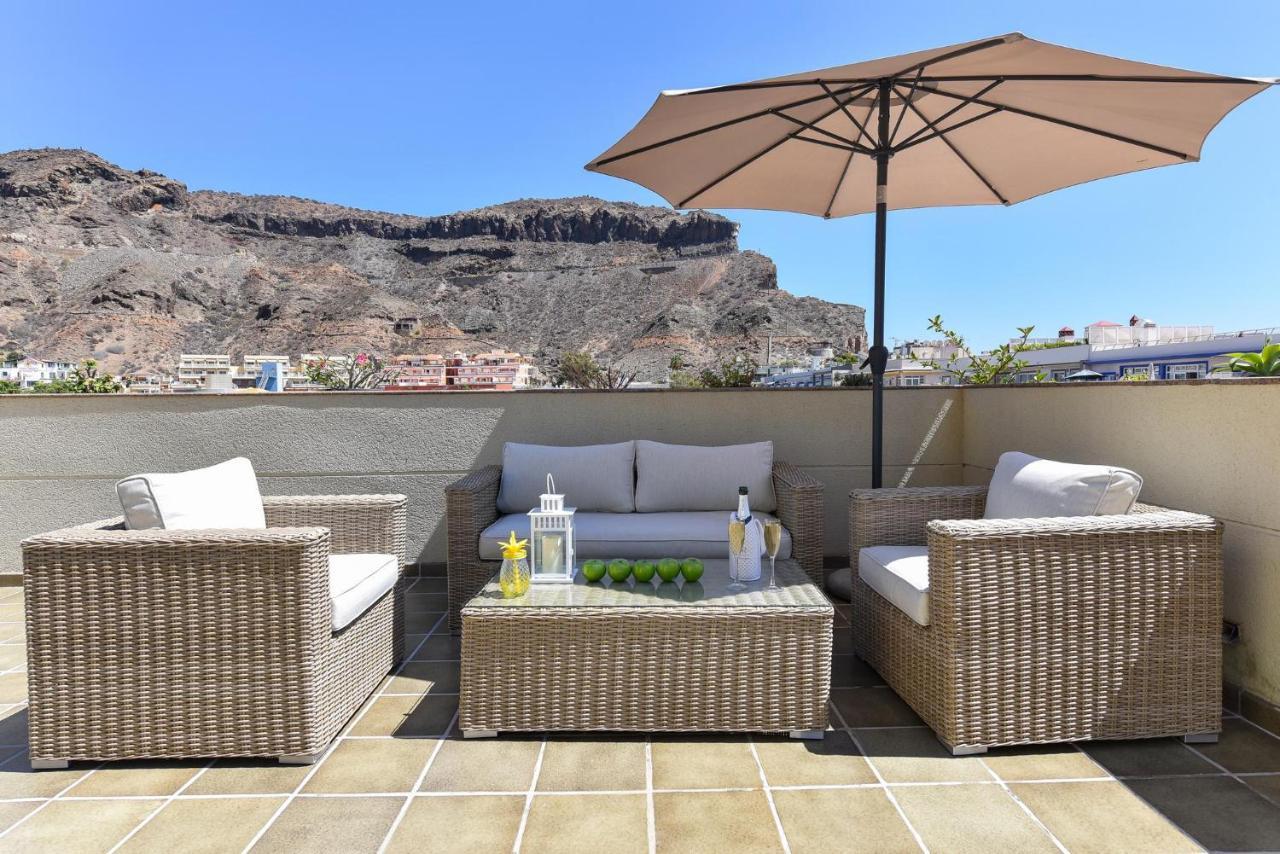 Апартаменти Penthouse Daniela In Puerto Mogan IX Пуерто-де-Моган Екстер'єр фото